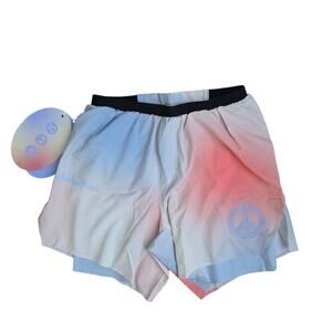 Lululemon X MadHappy Surge Shorts Ombre Multicolor Running Shorts Men Sz S